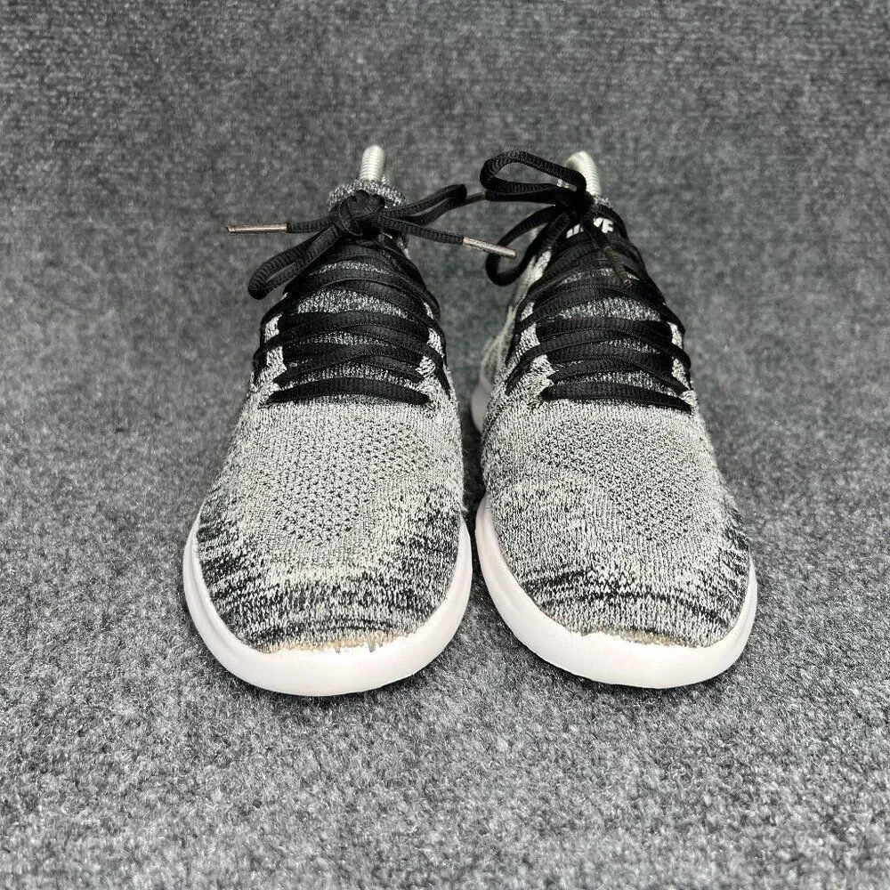 Nike Free RN Flykint 2017 Running Shoes Women's Size 6 Black White Oreo Athletic